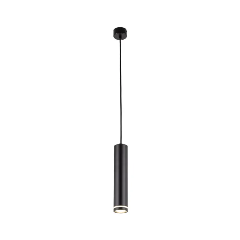 Lampa wisząca czarna z pojedynczym kloszem tubą - idealna nad stół 1xGU10 JET 4899 TK Lighting Do wyczerpania zapasów