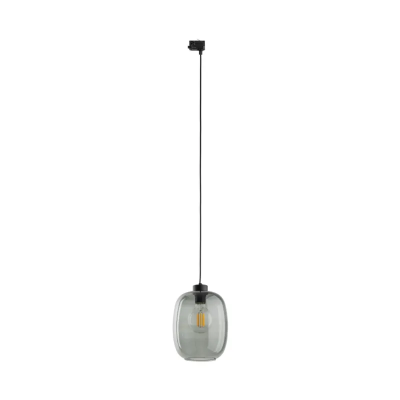 Darmowy zwrot Lampa wisząca grafitowy szklany klosz system 3 fazowy TRACER ELIO 10683 TK Lighting
