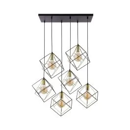 ALAMBRE LAMPA WISZĄCA 6 PŁ CZ/ZŁ Okazja