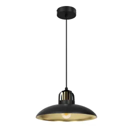 Darmowy zwrot Lampa wisząca Felix Czarny/Złoty 1xE27 MLP8906