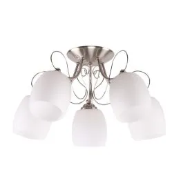 Popularny AMBA LAMPA SUFITOWA 5X40W E27 BIAŁY
