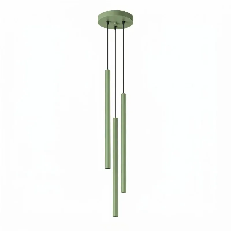 Lampa wisząca PASTELO 3P szałwiowa Okazja
