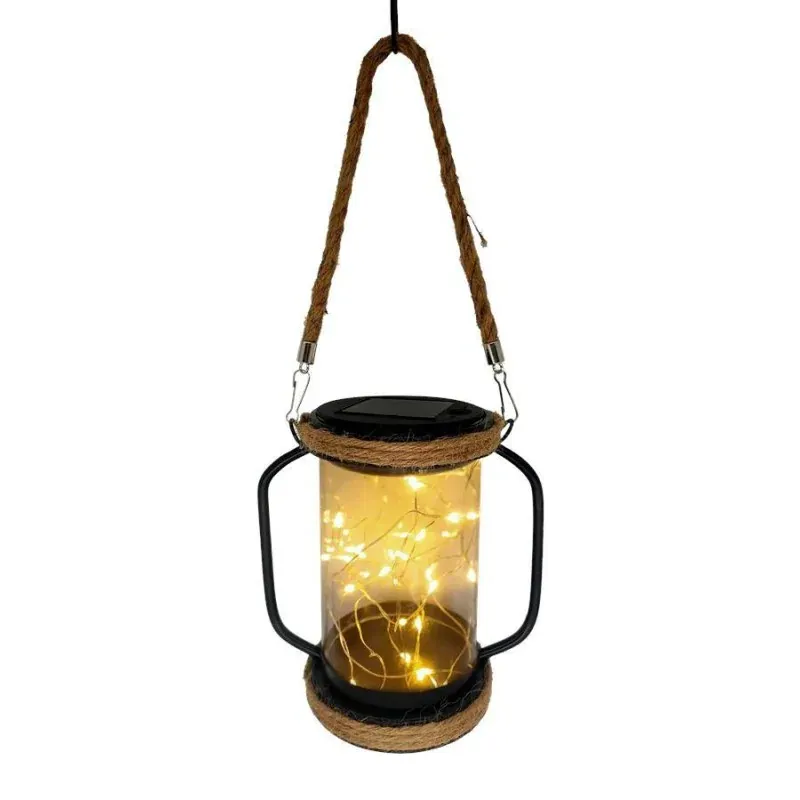Lampa Solarna LED Ogrodowa Latarenka Wiszaca na Taras Balkon Do wyczerpania zapasów
