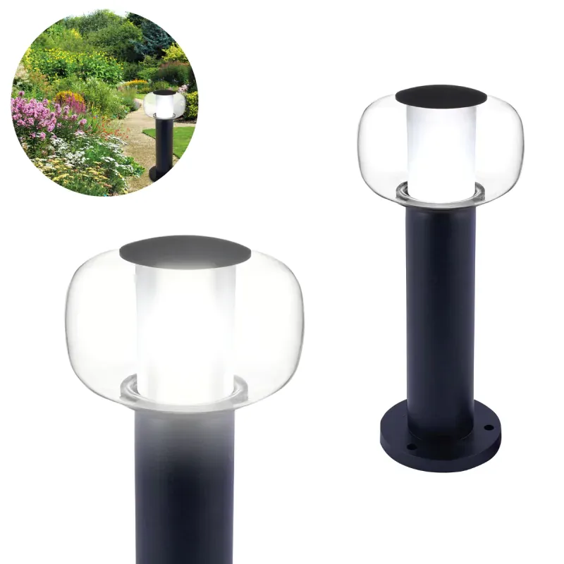 Lampa Ogrodowa Zewnętrzna LED Stojąca Słupek czarny 40cm MALAGA Tylko dziś
