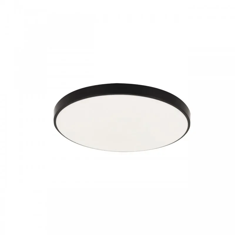 Okrągła plafoniera LED czarna 12W z neutralnym światłem IP44 DOWBOR LED C 04331 IDEUS Dostępne od ręki