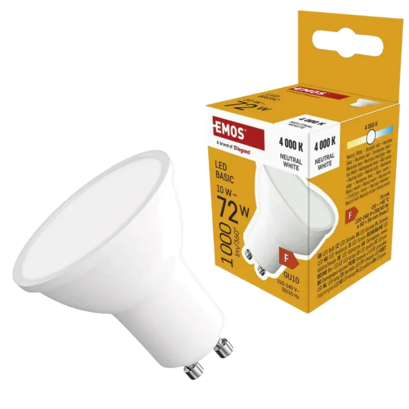 Super okazja Mocna żarówka LED GU10 10W neutralna MR16 EMOS