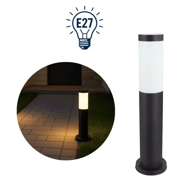 Szybka dostawa Lampa Ogrodowa Słupek Oświetleniowy Stojący 45cm TUBER E27