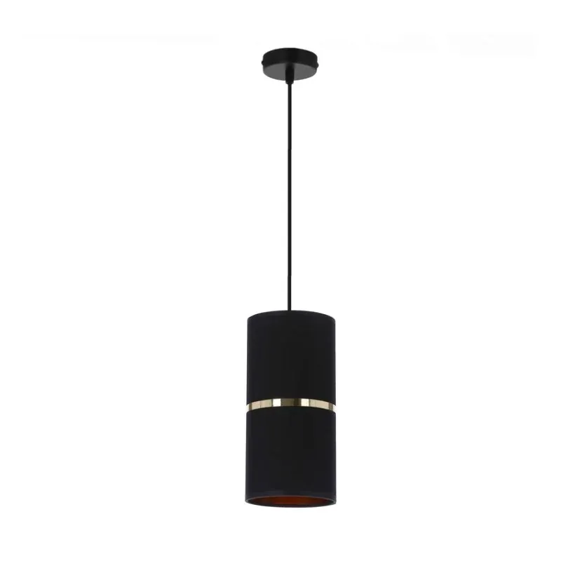 Czarno-złota lampa wisząca tuba 1xE27 60W GINA 31-19639 CANDELLUX Bezpieczna płatność