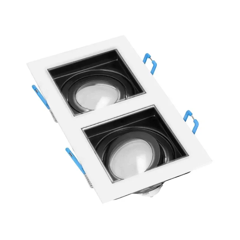 Podwójna ramka dekoracyjna oprawy punktowej MR16/GU10 2x50W YOP OR-OD-6167/W-B ORNO Zniżka