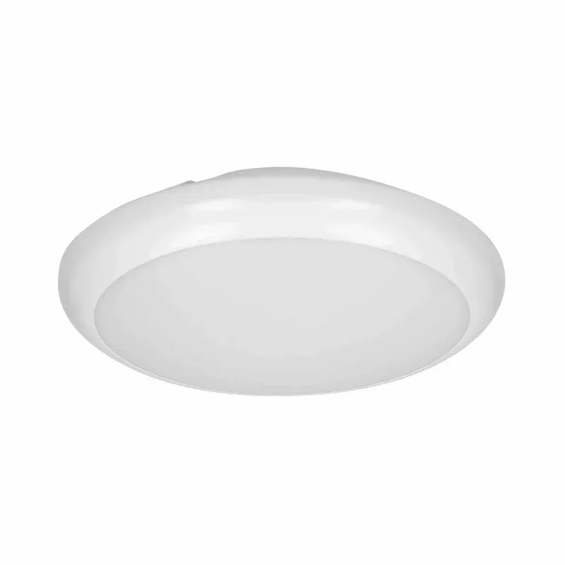 Bestseller Biały plafon LED 12W z mikrofalowym czujnikiem ruchu 800lm IP65 4000K IK10 LAPIS AD-PL-6118WLPMM4 ORNO