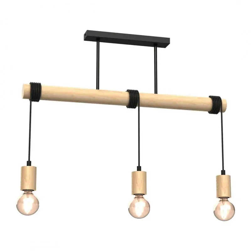 Zamów teraz Drewniano-metalowa lampa wisząca regulowana 3xE27 60W VIGA MLP7964 EKO-LIGHT