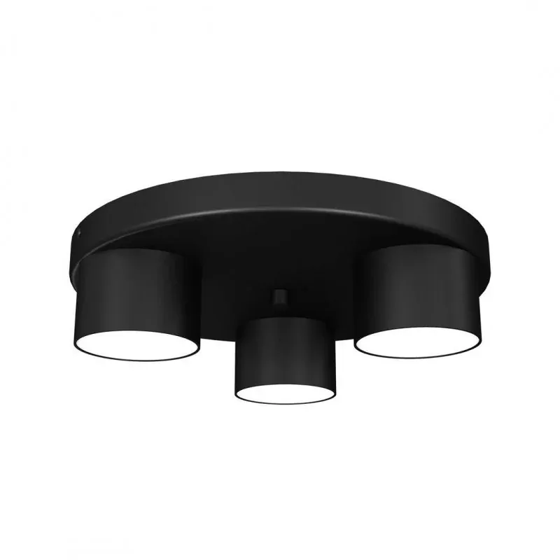Niska cena Czarny plafon o 3 kloszach 29cm 3XGX53 DIXIE MLP7546 EKO-LIGHT