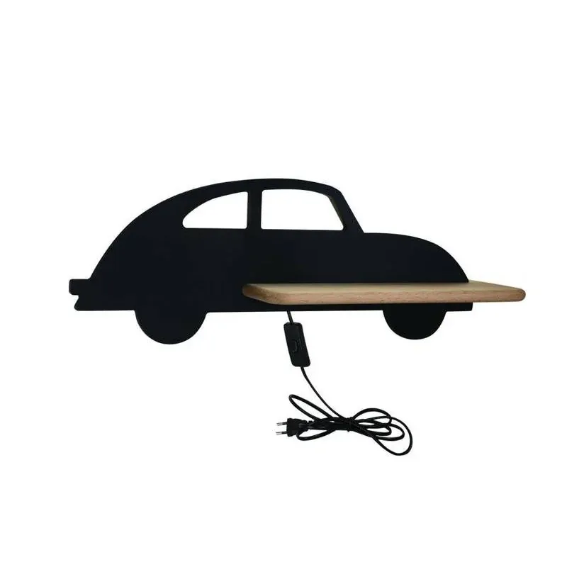 Lampka ścienna led czarne auto z przewodem 5W LED KIDS CAR 21-85078 Candellux Ostatnia szansa
