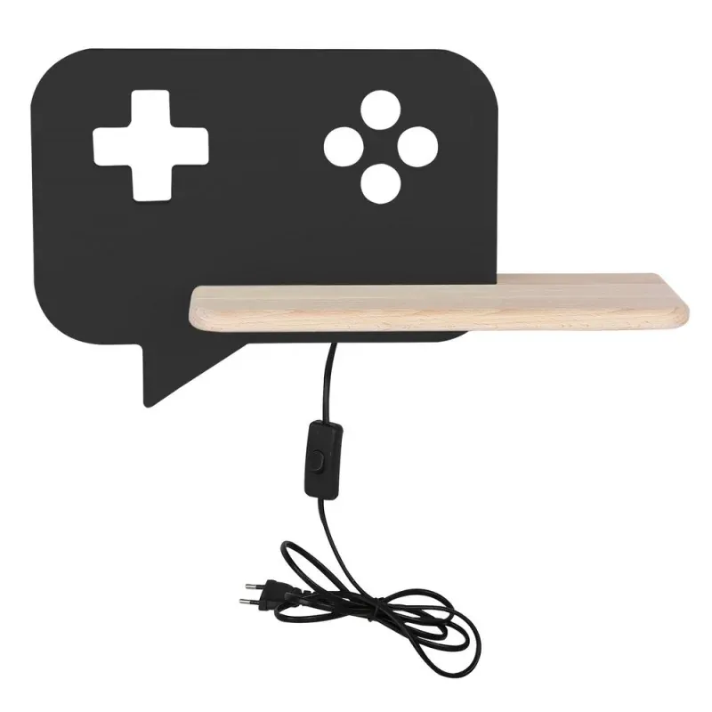 Bezpieczna płatność LAMPA CONSOLE KINKIET ŚCIENNY 5W LED IQ KIDS CZARNY
