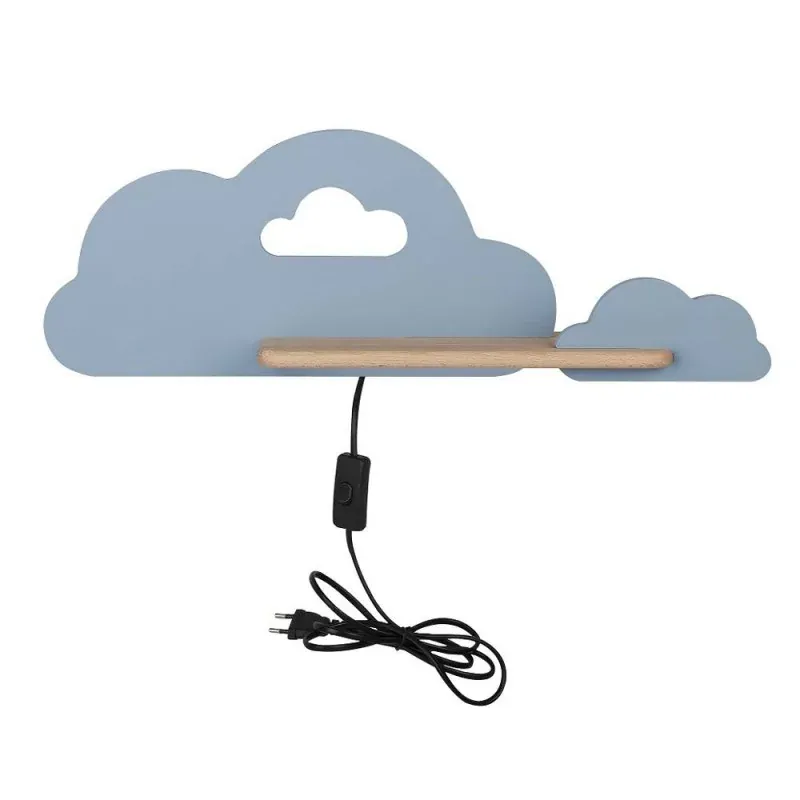 Ostatnie sztuki LAMPA CLOUD KINKIET ŚCIENNY 5W LED IQ KIDS NIEBIESKI