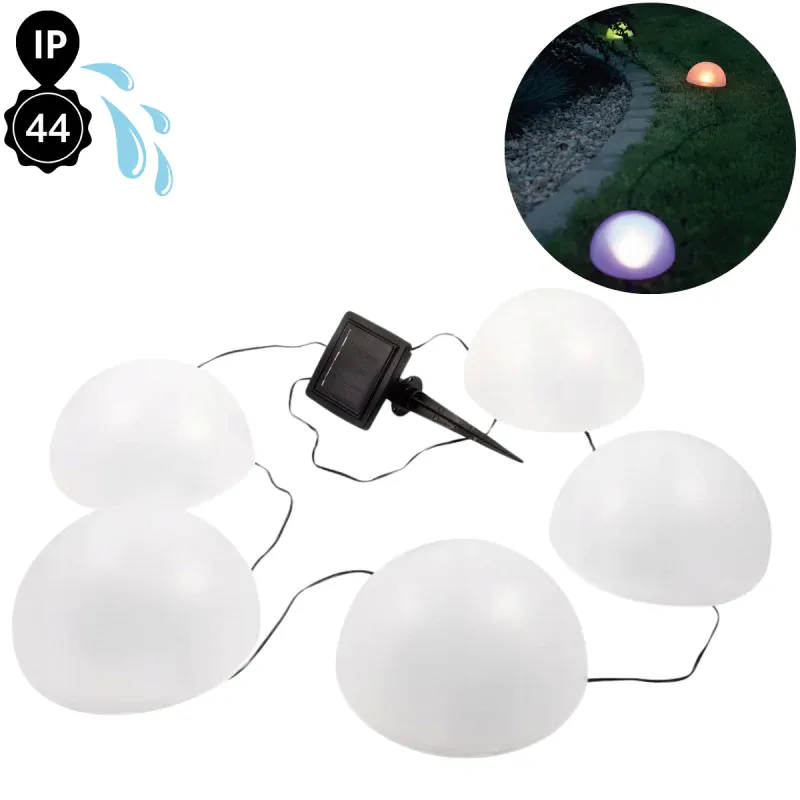 Bezpieczna płatność Girlanda ogrodowa solarna świetlna LED Lampa solarna do ogrodu półkule
