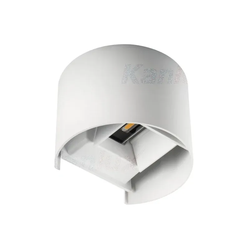 Lampa elewacyjna LED w kolorze białym z neutralnym światłem 4000K 7W REKA LED EL 7W-O-W KANLUX Wybór klientów