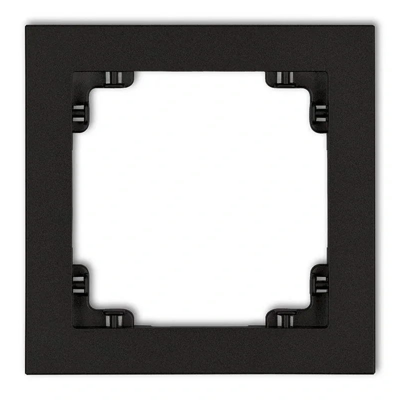 12DR-1 Ramka pojedyncza do linii DECO KARLIK czarna matowa Oferta limitowana
