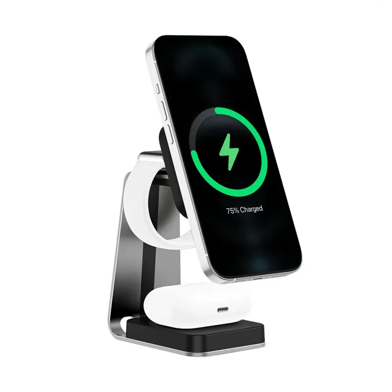 Obniżka ceny LV0879 LVN SYSTEM Ładowarka indukcyjna Magsafe Charging Stand 3w1 EKO-LIGHT