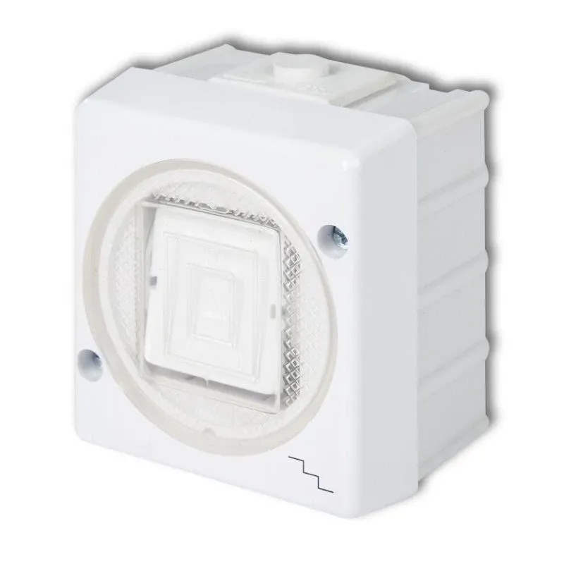Nowość WHS-3 Włącznik elektryczny schodowy biały IP44 natynkowy Senior Karlik