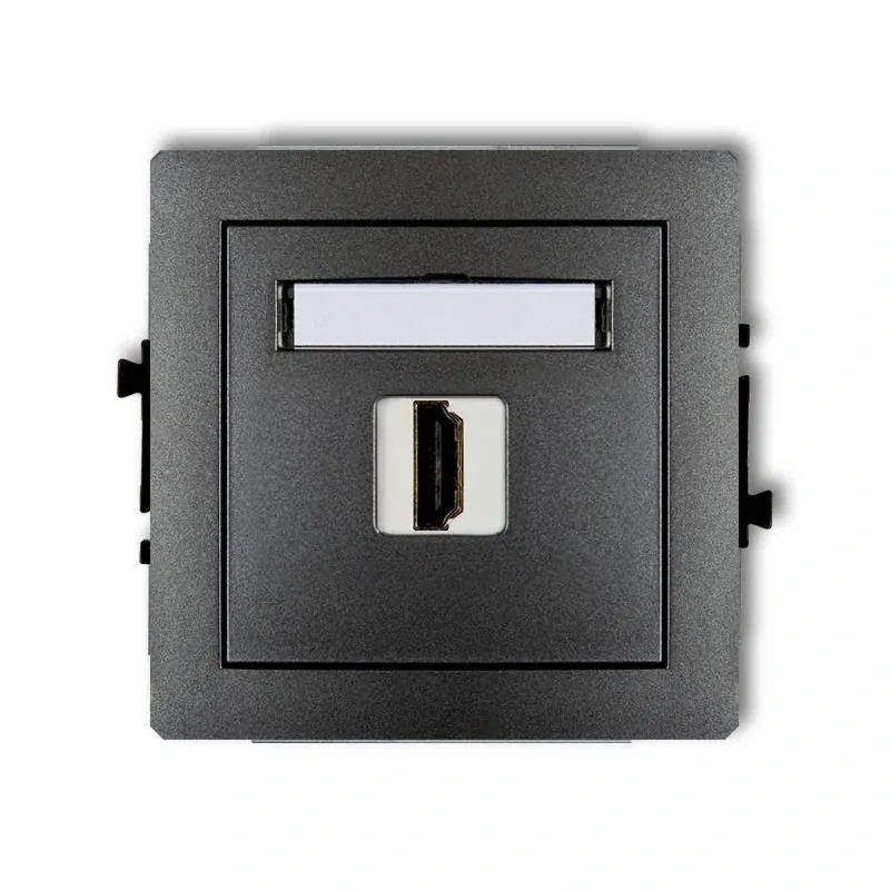 Kup online Grafitowe gniazdo HDMI 11DHDMI-1 DECO KARLIK