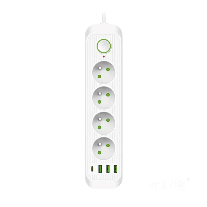 Przedłużacz Kobi Connecto 4-Gniazda 3M Z Uziemieniem I Wył. + 4Xusb Obniżka ceny