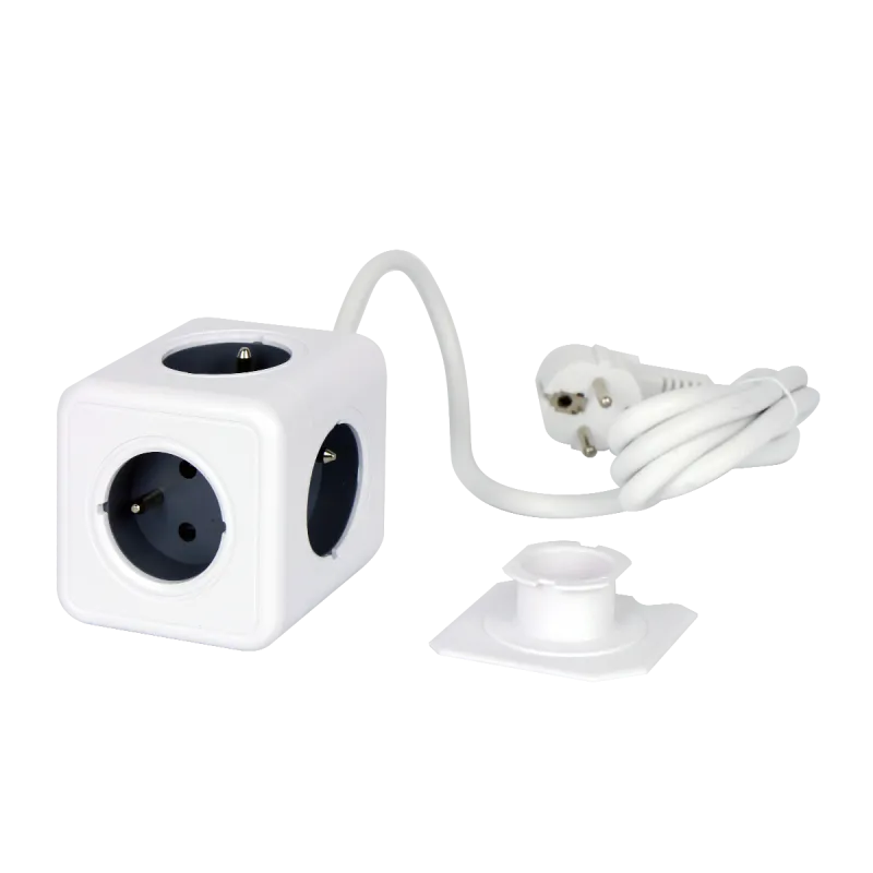 Aura Line Cube Przedłużacz 5 Gniazd 1,5M 16A/3680W Szybka wysyłka