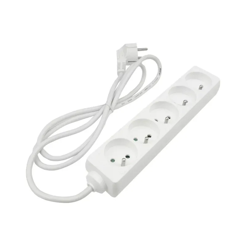 Cena promocyjna Przedłużacz 5 Gniazd 1.5M Z/U 3X1.0Mm2 Biały