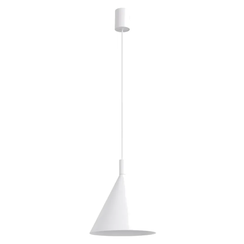 Lampa wisząca stalowa biała 25cm NOX 25 SL.2521 - Sollux Lighting Promocja