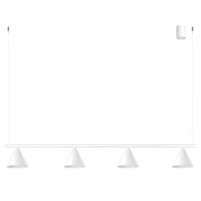 Żyrandol aluminiowy biały 4-punktowy NOX 4L SL.2551 - Sollux Lighting Bezpieczna płatność