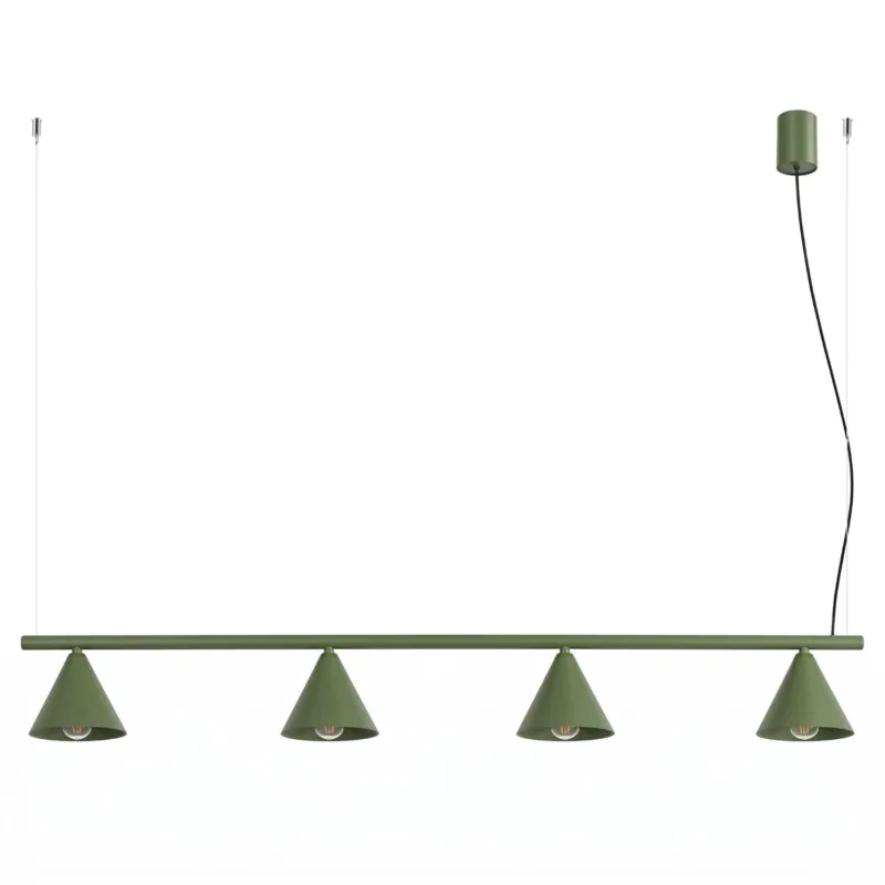 Kup teraz Żyrandol stalowy oliwkowy 4-punktowy NOX 4L SL.2555 - Sollux Lighting