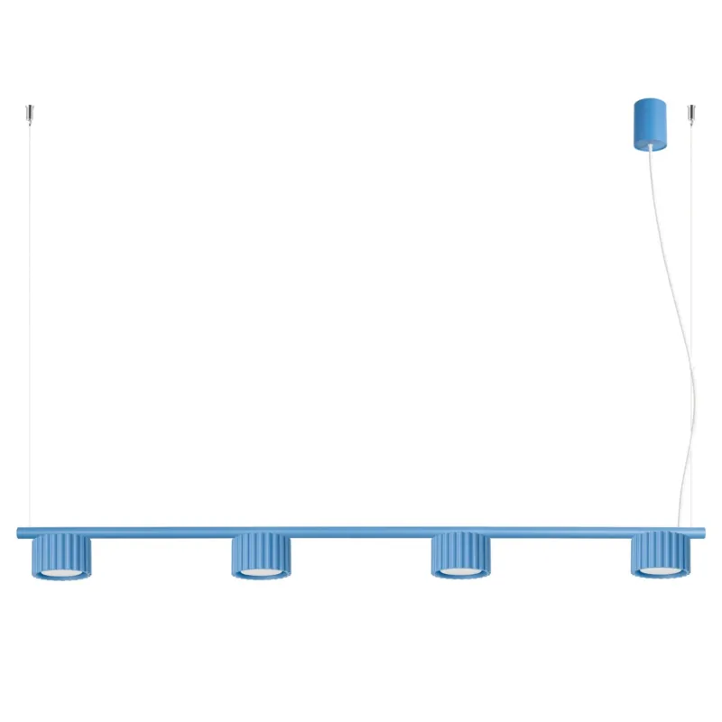 Super okazja Żyrandol aluminiowy błękitny 4-punktowy AURA z serii AURA SL.2710 - Sollux Lighting