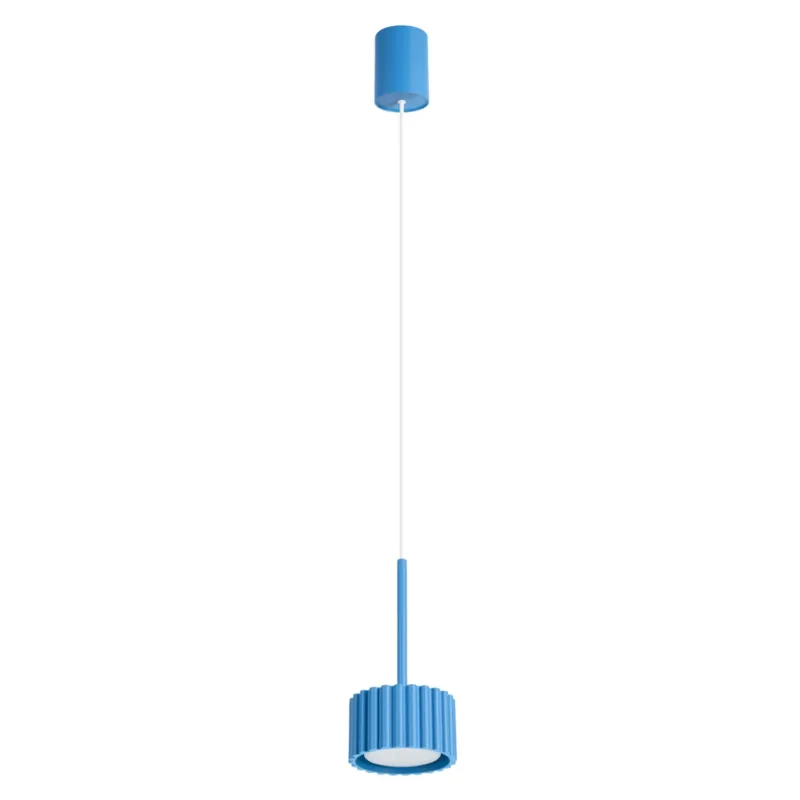 Lampa wisząca aluminiowa błękitna 10cm Gx53 z serii AURA SL.2691 - Sollux Lighting Szybka dostawa