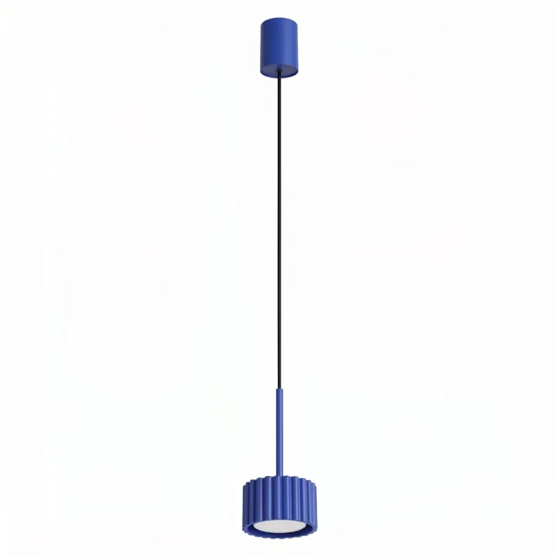 Lampa wisząca aluminiowa ultramaryna 10cm AURA 1 z serii AURA SL.2682 - Sollux Lighting Do wyczerpania zapasów