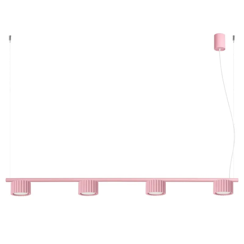 Niska cena Żyrandol aluminiowy różowy 4-punktowy Gx53 z serii AURA SL.2705 - Sollux Lighting