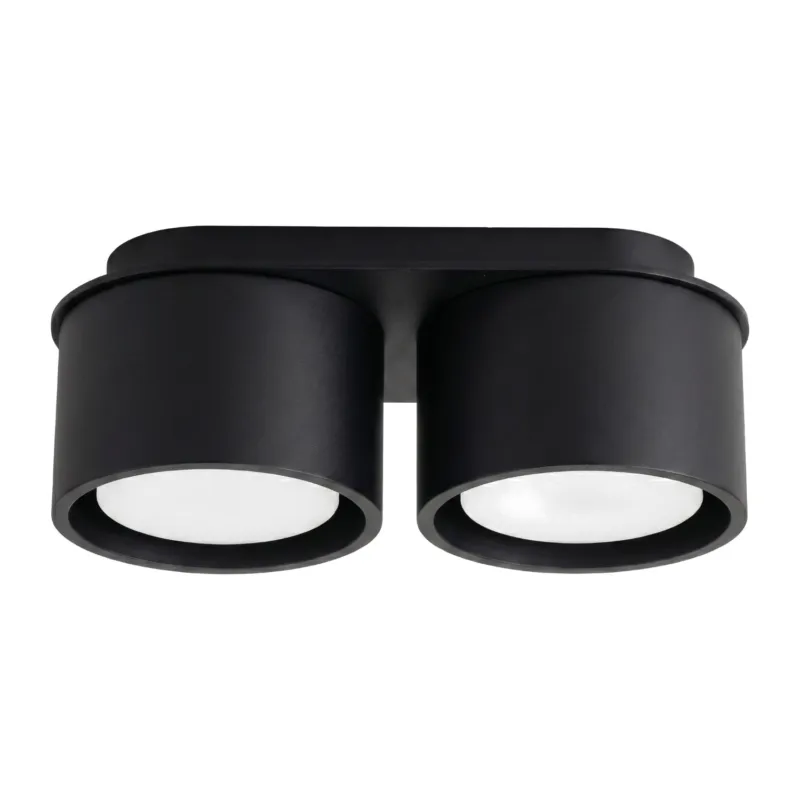 Niska cena Plafon aluminiowy czarny 2-punktowy MODO 2 z serii MODO SL.2439 - Sollux Lighting