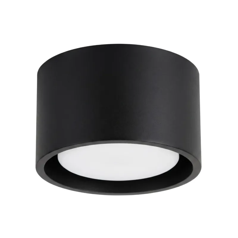 Do wyczerpania zapasów Plafon aluminiowy czarny kwadratowy 10cm MODO 1 z serii MODO SL.2438 - Sollux Lighting
