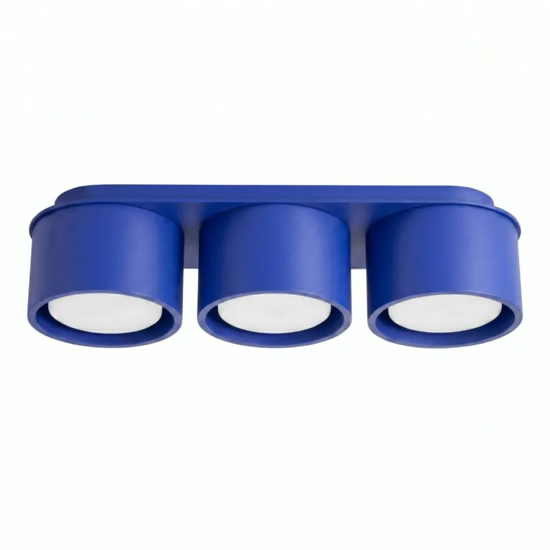 Plafon aluminiowy ultramaryna 3-punktowy MODO z serii MODO SL.2460 - Sollux Lighting Wyjątkowa oferta