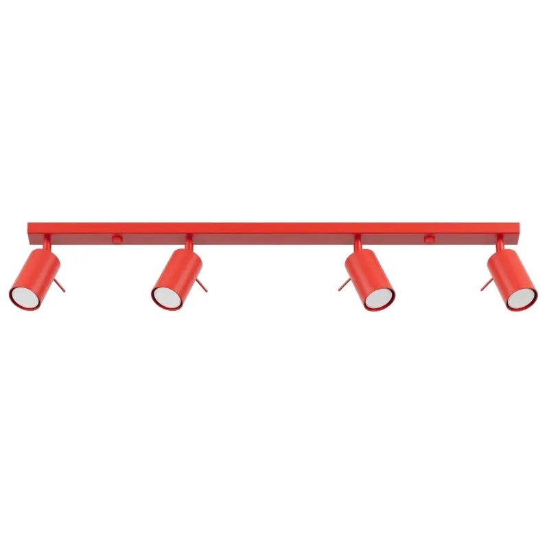 Plafon stalowy czerwony 4-punktowy RING 4L z serii RING SL.2193 - Sollux Lighting Bezpieczne zakupy