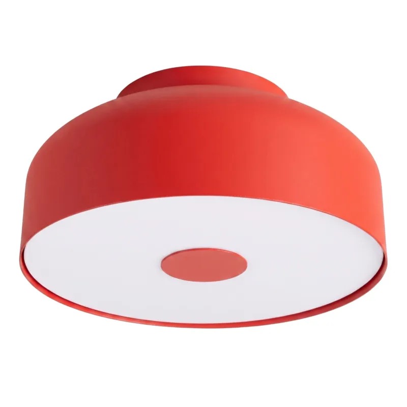 Tylko dziś Plafon stalowy kwadratowy czerwony 30cm 4-punktowy OMIQ SL.2285 - Sollux Lighting