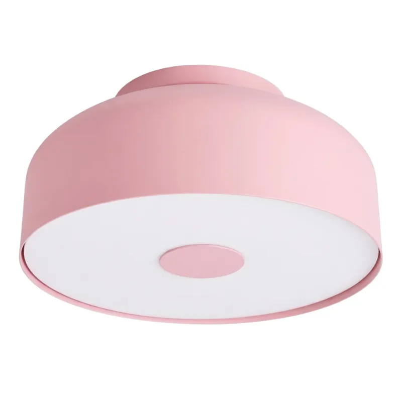 Ekspresowa dostawa Plafon stalowy różowy kwadratowy 30cm 4-punktowy OMIQ SL.2282 - Sollux Lighting