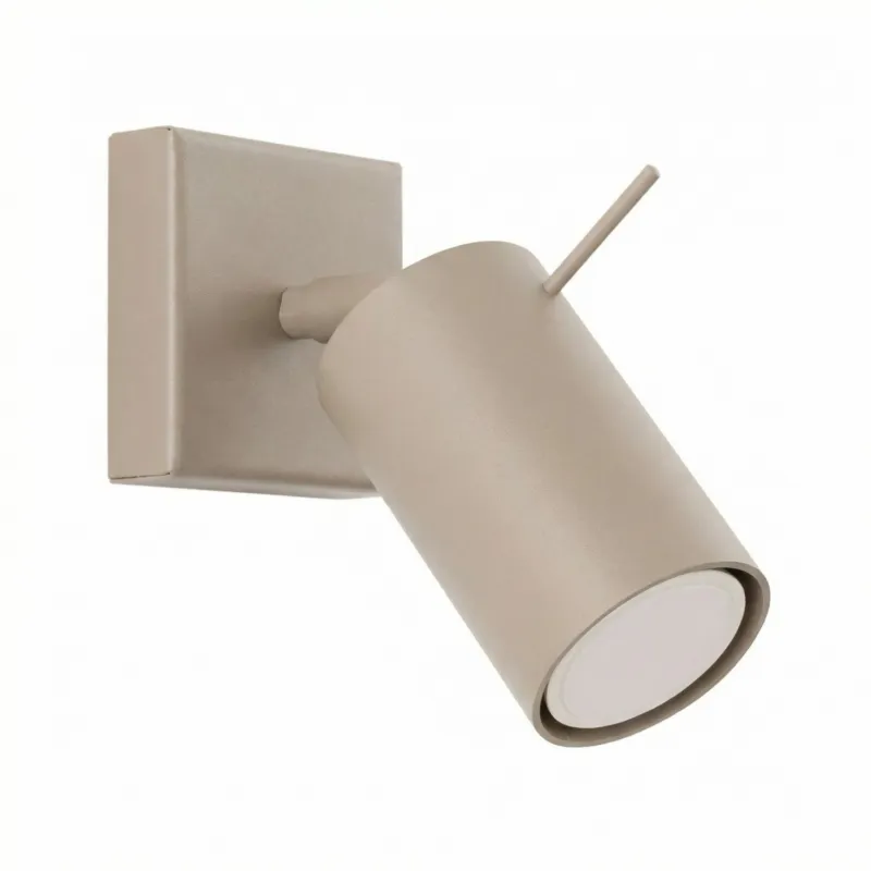 Kinkiet stalowy taupe prostokątny 16cm RING SL.2153 - Sollux Lighting Kup teraz