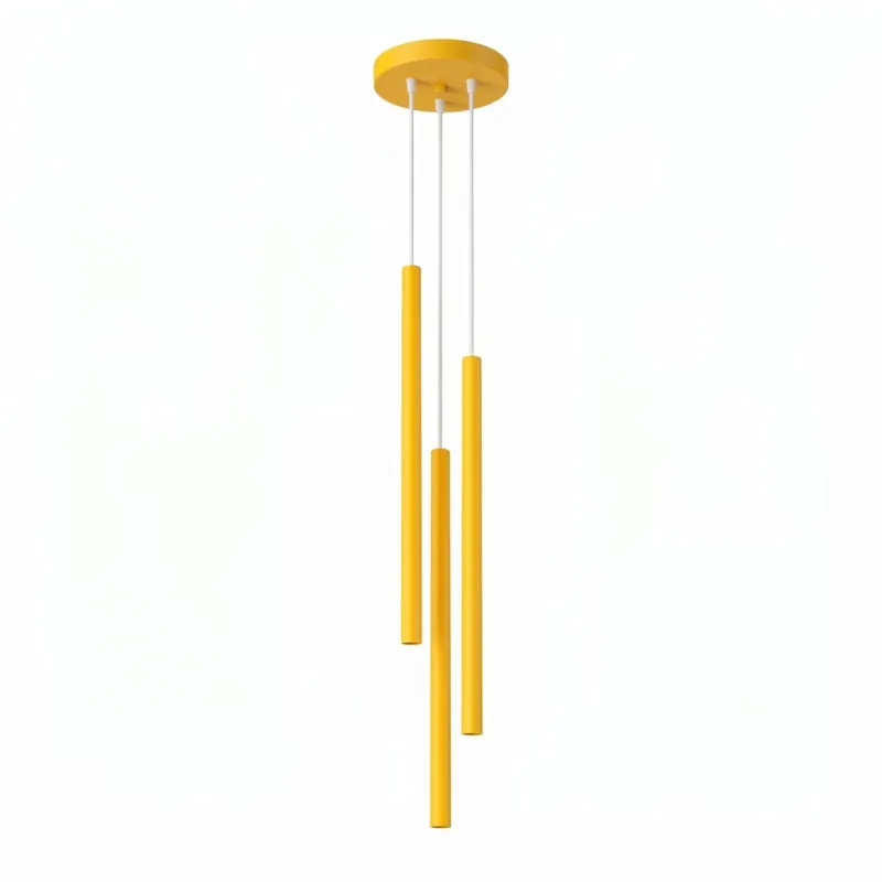 Super okazja Lampa wisząca stalowa żółta 3-punktowa PASTELO 3P SL.2139 - Sollux Lighting