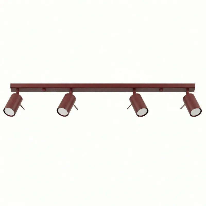 Plafon stalowy burgundowy 4-punktowy 80cm RING z serii RING SL.2163 - Sollux Lighting Zniżka