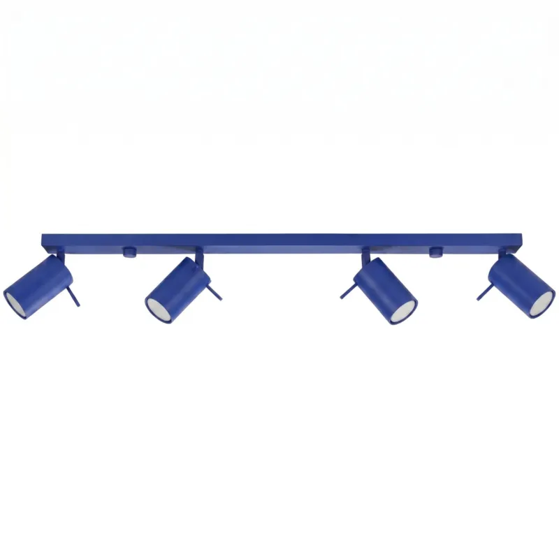 Hit sprzedaży Plafon stalowy ultramaryna 4-punktowy 80cm z serii RING SL.2169 - Sollux Lighting