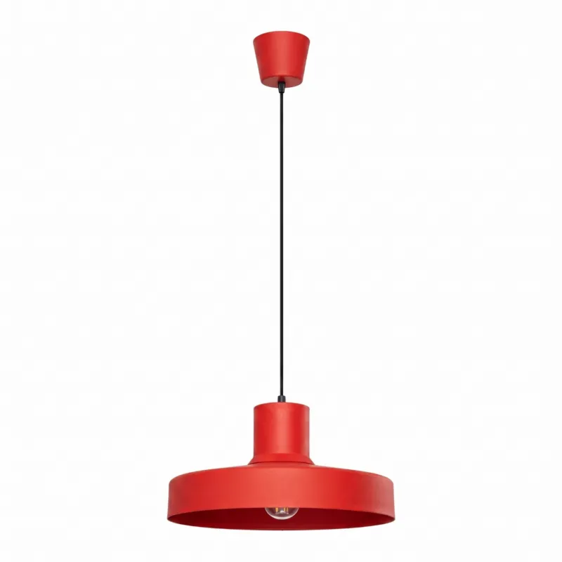 Sprawdź teraz Lampa wisząca stalowa czerwona kula 35cm BILO SL.2057 - Sollux Lighting