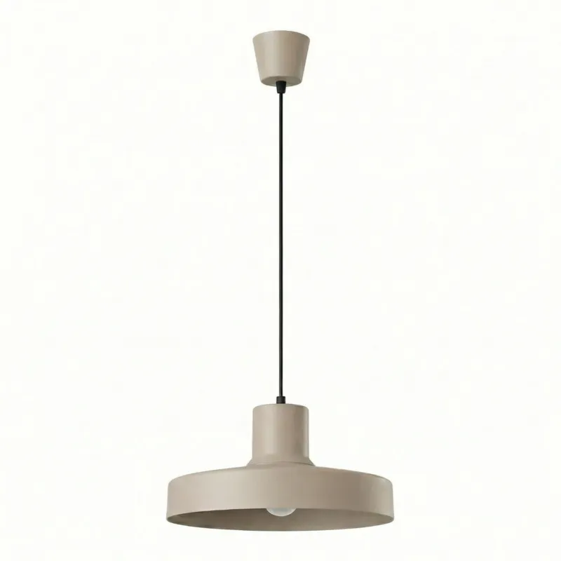 Niska cena Lampa wisząca stalowa taupe 35cm 1-punktowa BILO SL.2051 - Sollux Lighting