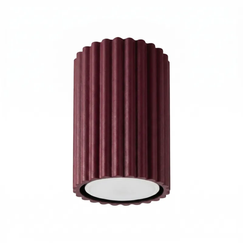 Wyprzedaż Plafon aluminiowy kwadratowy burgundowy 10cm KARBON 10 z serii KARBON SL.1917 - Sollux Lighting