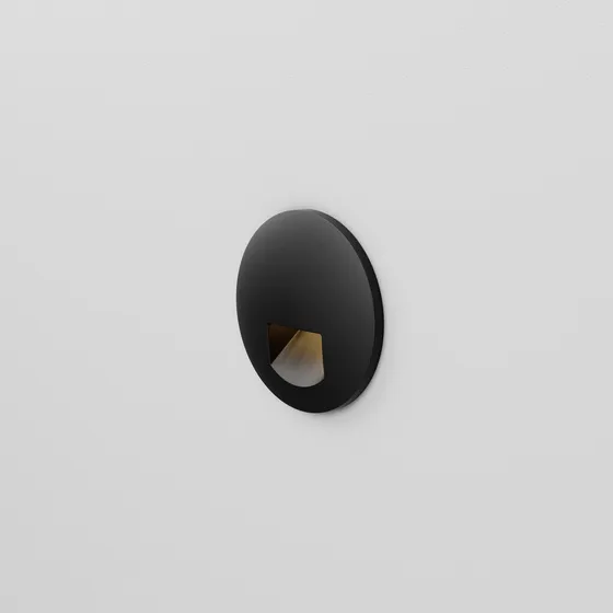 Lampa schodowa EMOT round LED M930 ON/OFF wall black 26589-M930-DB-00-12 - AqForm Ostatnie sztuki