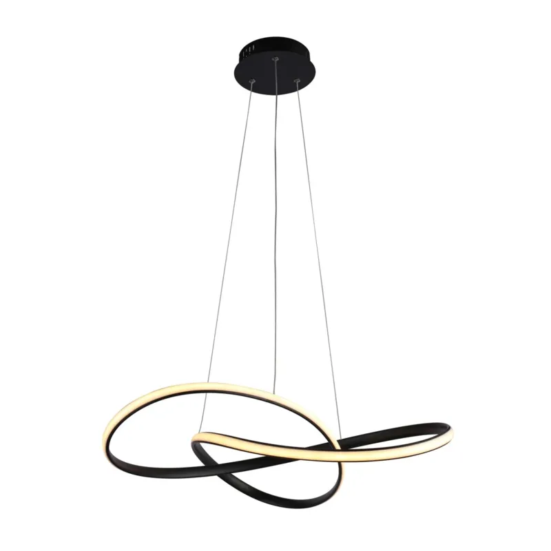 Zamów dziś Lampa wisząca LED czarna metalowa okrągła PND-19221C-BK z serii Consa - Lampy Italux